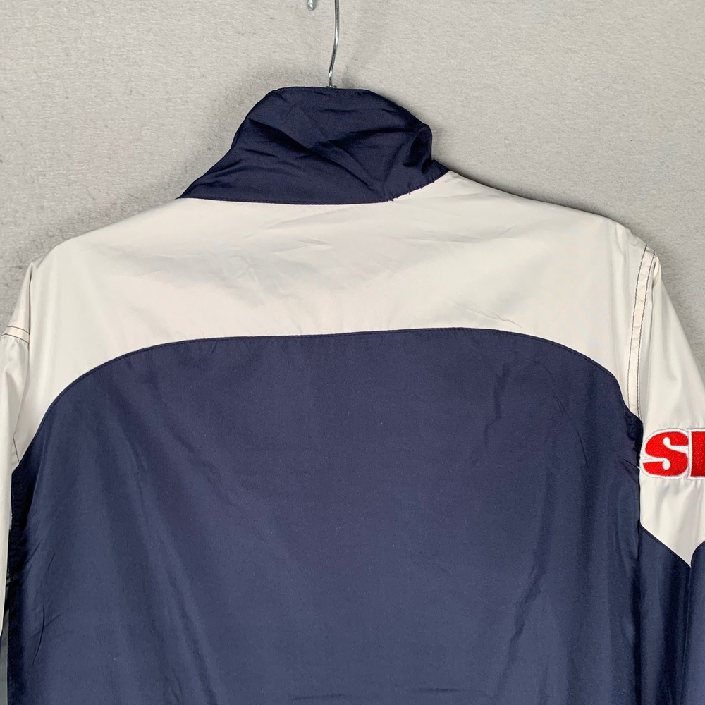 Reebok Windbreaker Jacket Mens Large Blue NFL Team Apparel Chicago Bears Zip Up - Picture 8 of 14